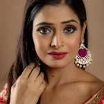 Timeless Elegance: Hyderabadi Chand Bali Earrings by Aarohi Jewels