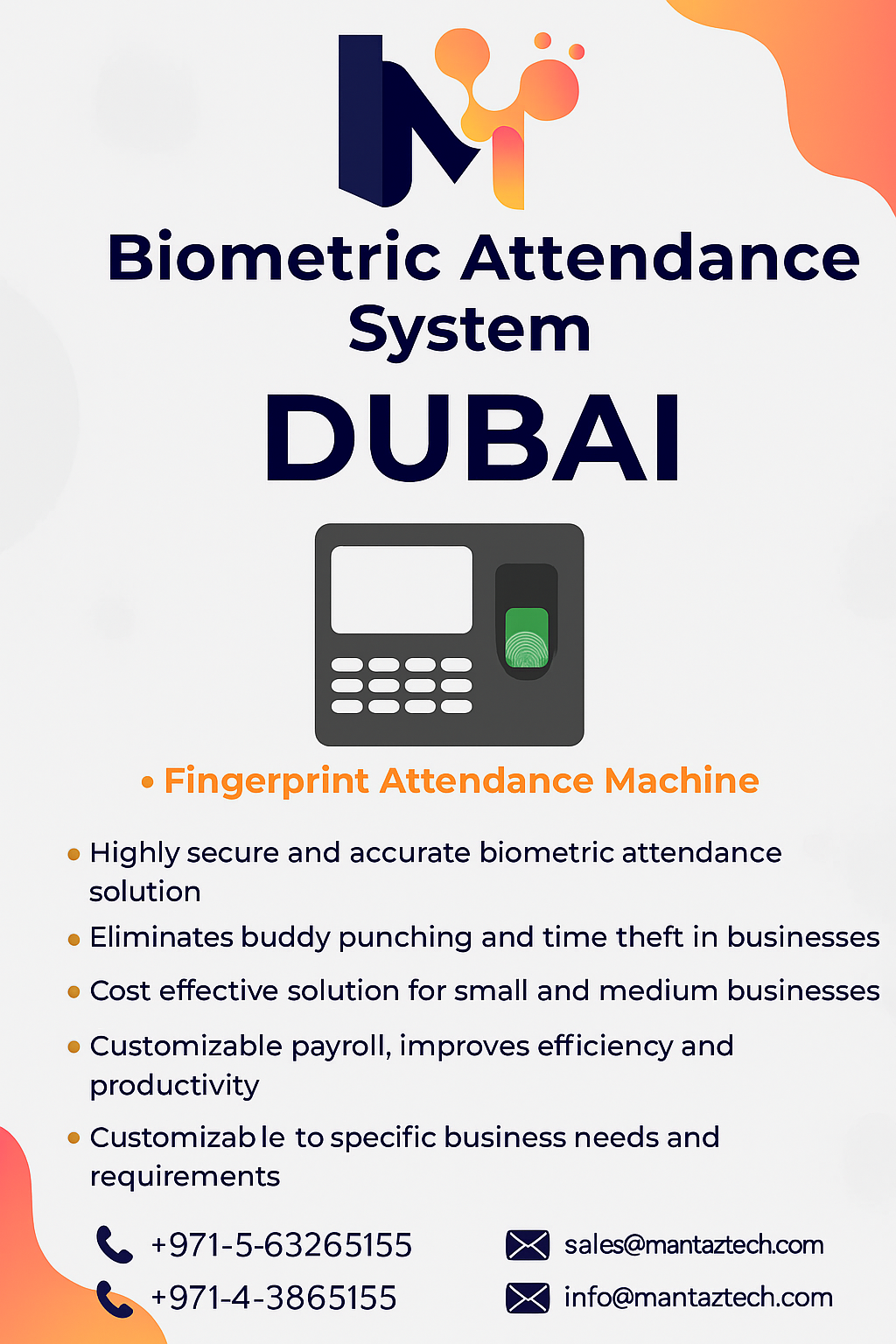 How Does a Biometric Attendance System Dubai Improve Workforce Management?