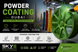 powder coating by skye metal coating LLC in dubai